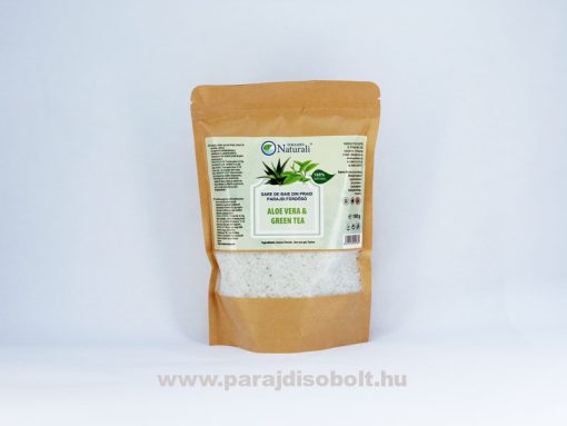 Aloe Vera és zöldtea parajdi fürdősó 1 kg aromazáró tasakban - Parajdisóbolt
